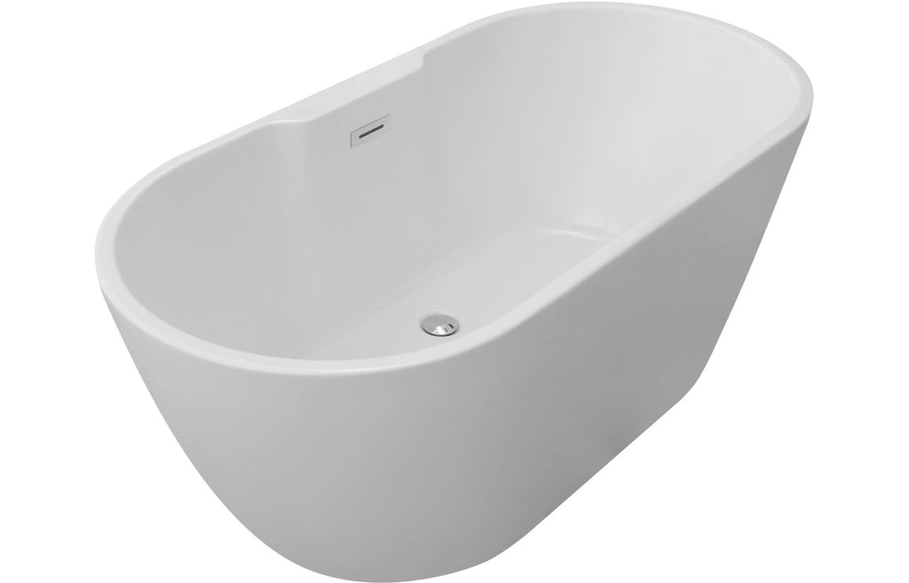 HOTT104124 - Newbury Freestanding 1550x745x580mm 0TH Bath - Gloss White image