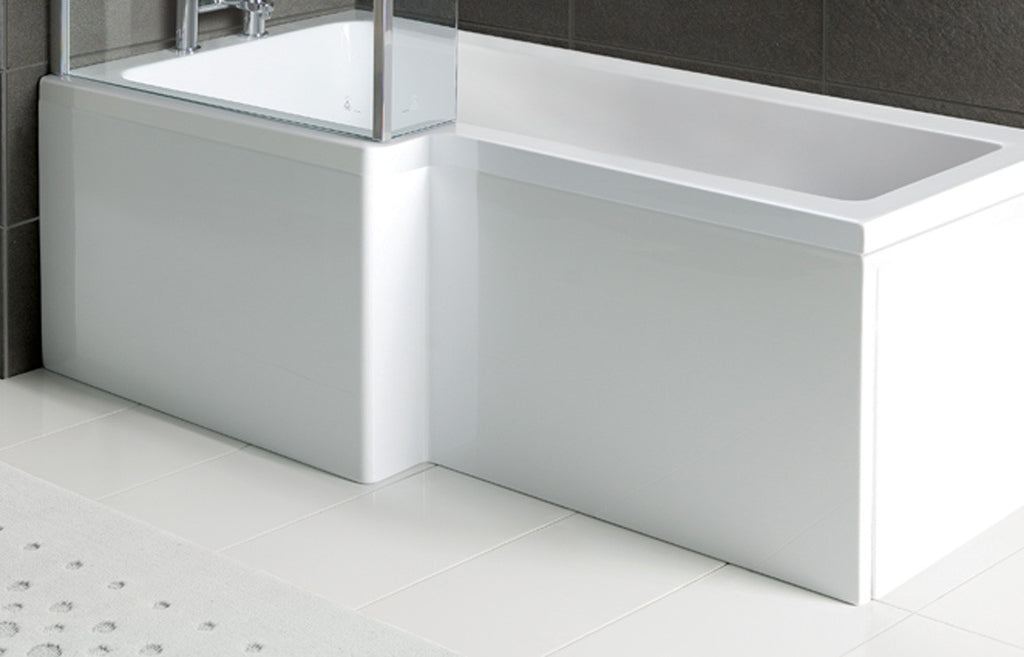 HOTT106585 - 1700mm L Shape Front Bath Panel - White image
