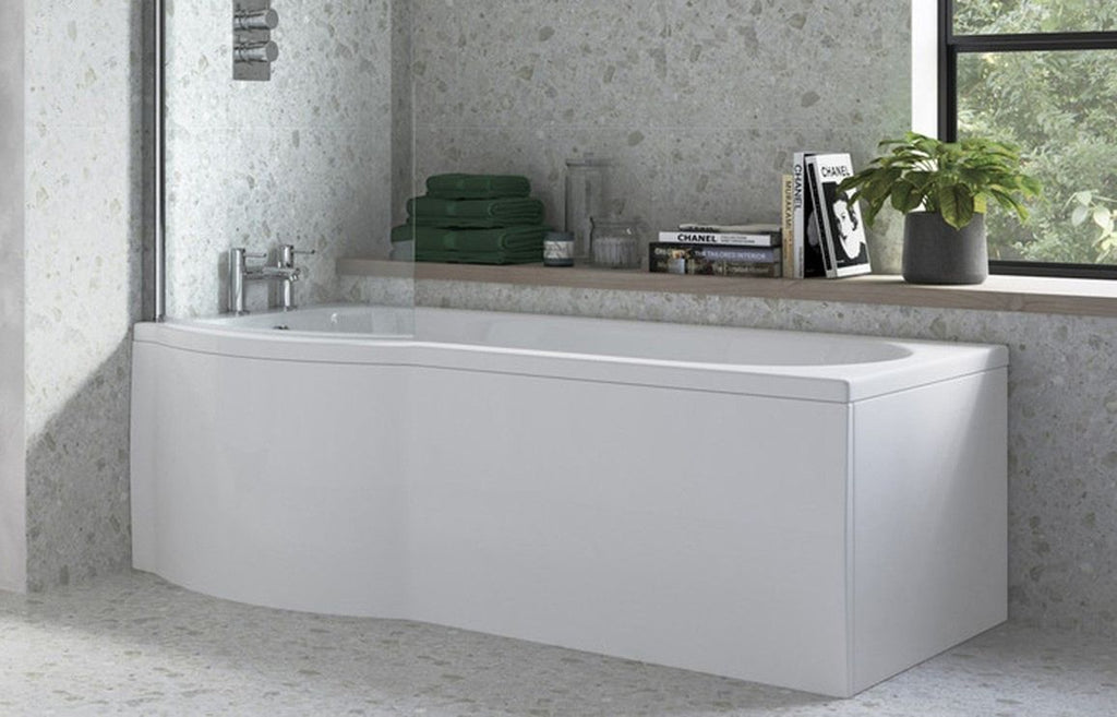 HOTT104768 - 1700mm P Shape Front Bath Panel - White image