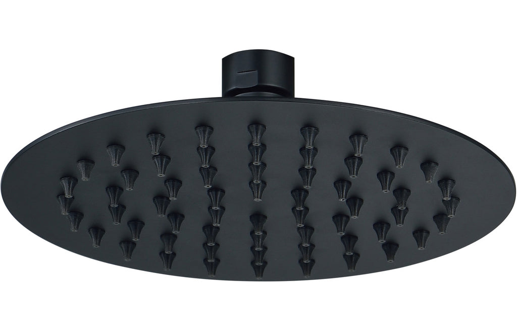 HOTT106792 - Renosa 200mm Round Ultraslim Showerhead - Matt Black image