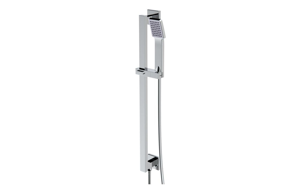 HOTT111575 - Cubica Square Riser Rail Kit w/Elbow & Handset - Chrome image