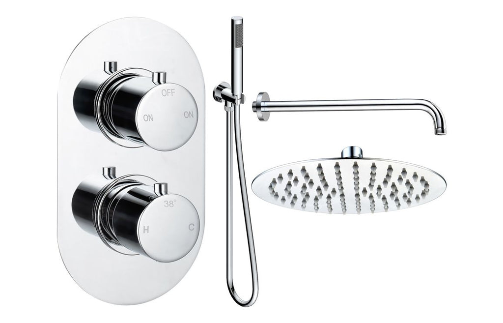 HOTT116244 - Renosa Round Shower Valve & Kit Pack 4 - Chrome image