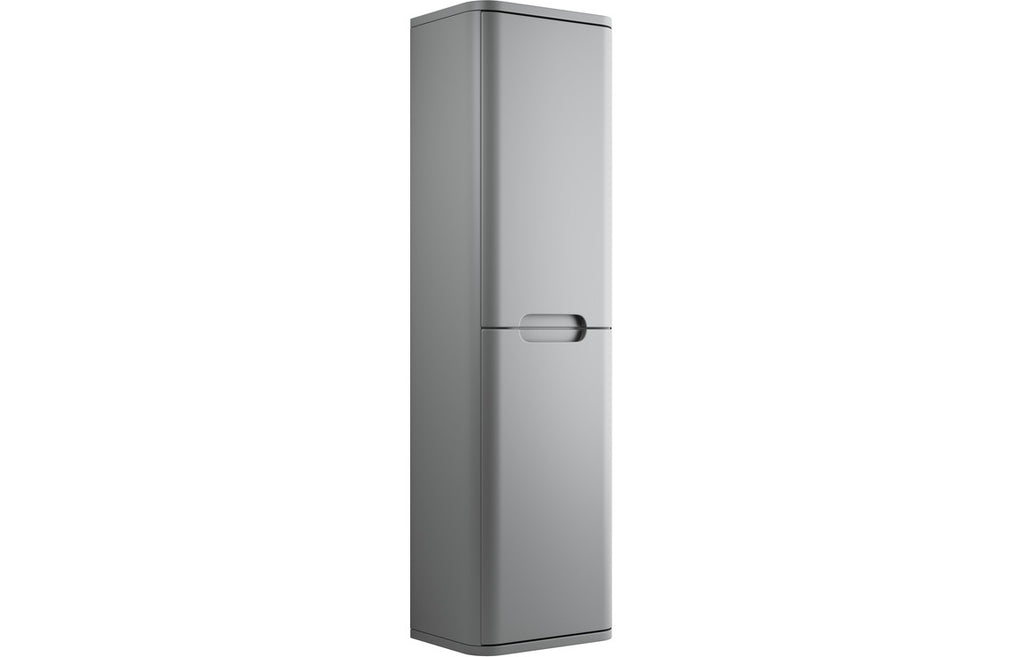 HOTT96058 - Naple 350mm 2 Door Wall Hung Tall Unit - Matt Grey image