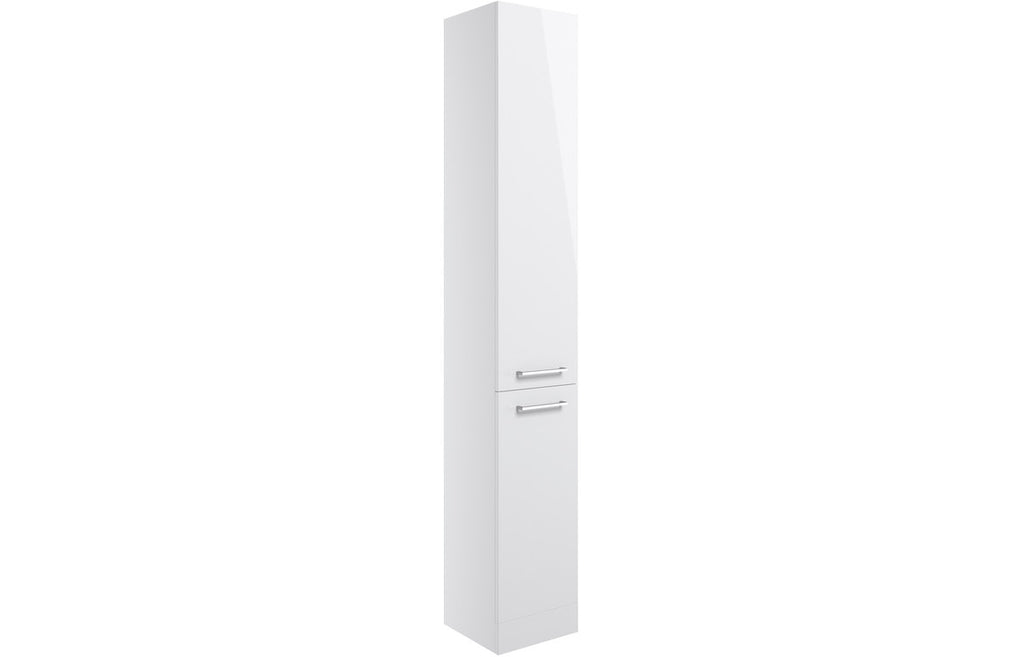 HOTT103311 - Genoa 350mm Floor Standing 2 Door Tall Unit - White Gloss image