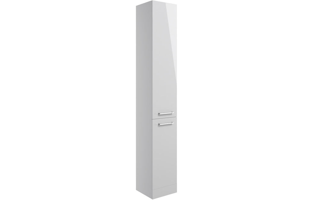 HOTT103312 - Genoa 350mm Floor Standing 2 Door Tall Unit - Grey Gloss image