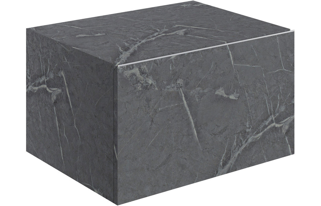 HOTT106951 - Chiara 600mm Wall Hung Storage Drawer - Grey Marble image