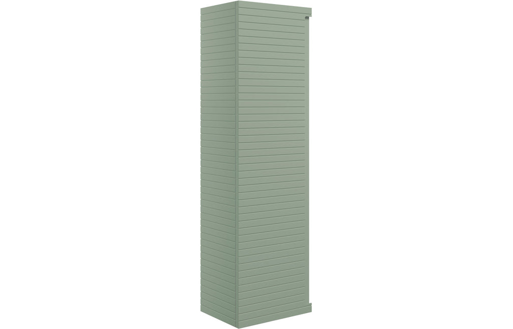 HOTT106937 - Laurie 350mm Wall Hung 1 Door Tall Unit - Matt Willow Green image