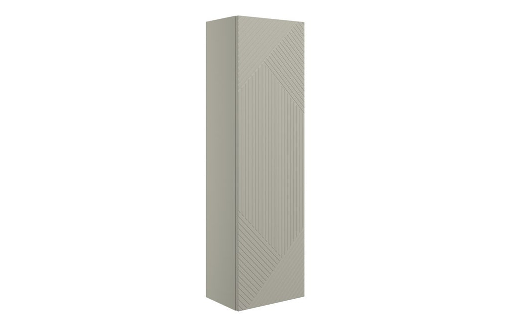 HOTT108509 - Cetara 350mm Wall Hung 1 Door Tall Unit - Matt Oat image