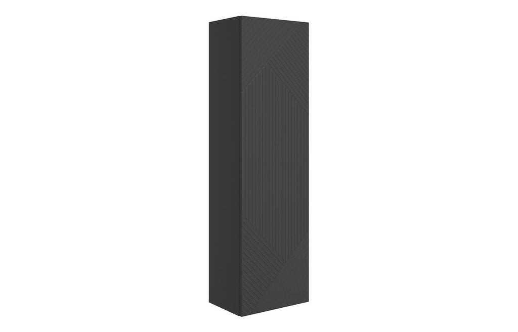 HOTT108510 - Cetara 350mm Wall Hung 1 Door Tall Unit - Matt Graphite Grey image