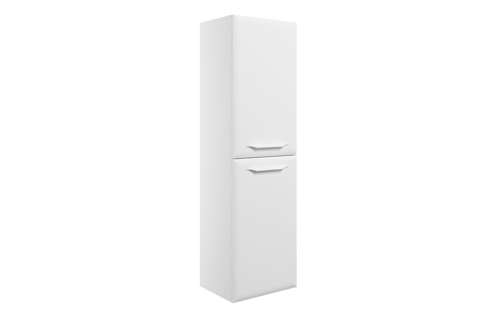 HOTT116140 - Kikio 400mm Wall Hung 2 Door Midi Boy Unit - Matt White image