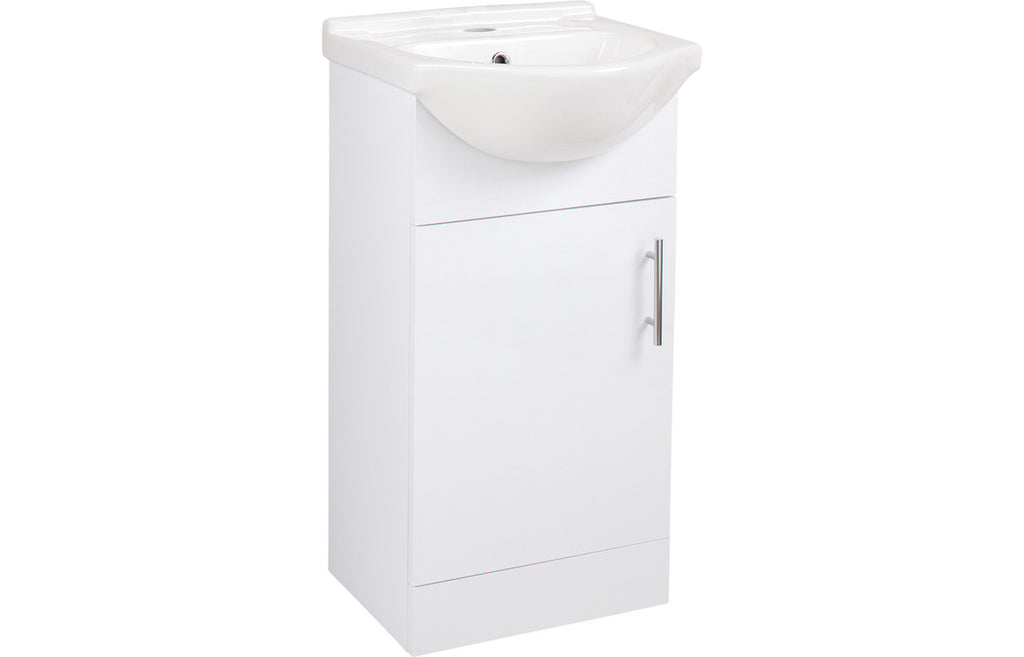 HOTT102954 - Ventro 450mm Basin Unit & Basin - White Gloss image