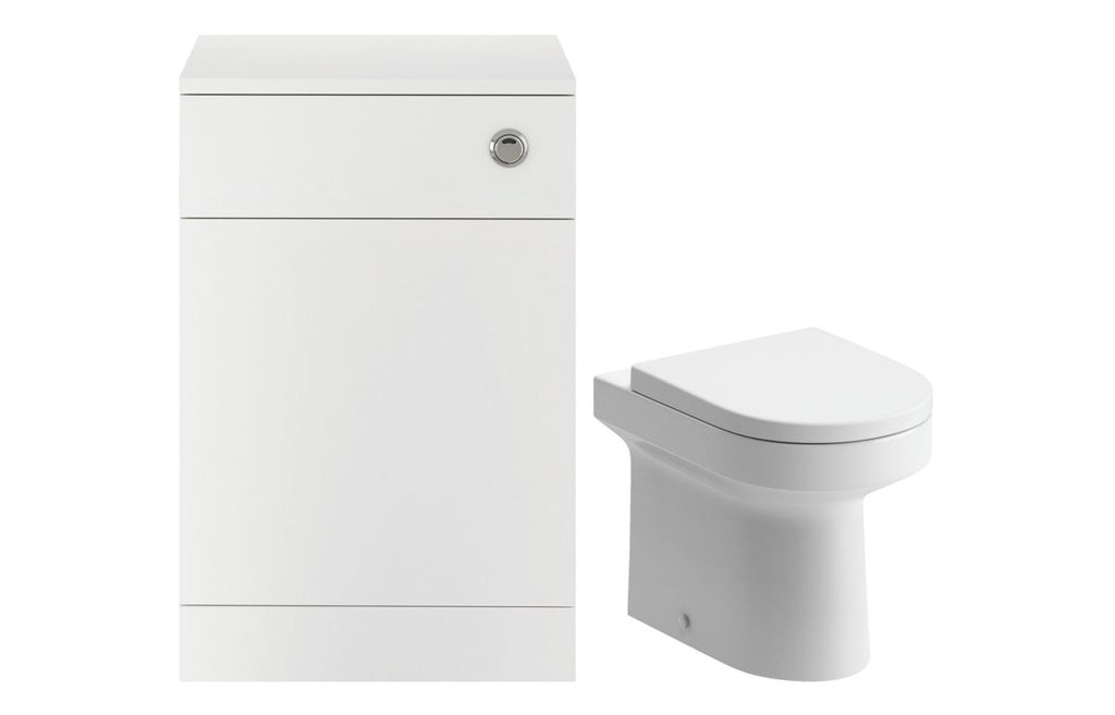 HOTT102951 - Ventro 500mm WC Unit & BTW Pan Pack - White Gloss image