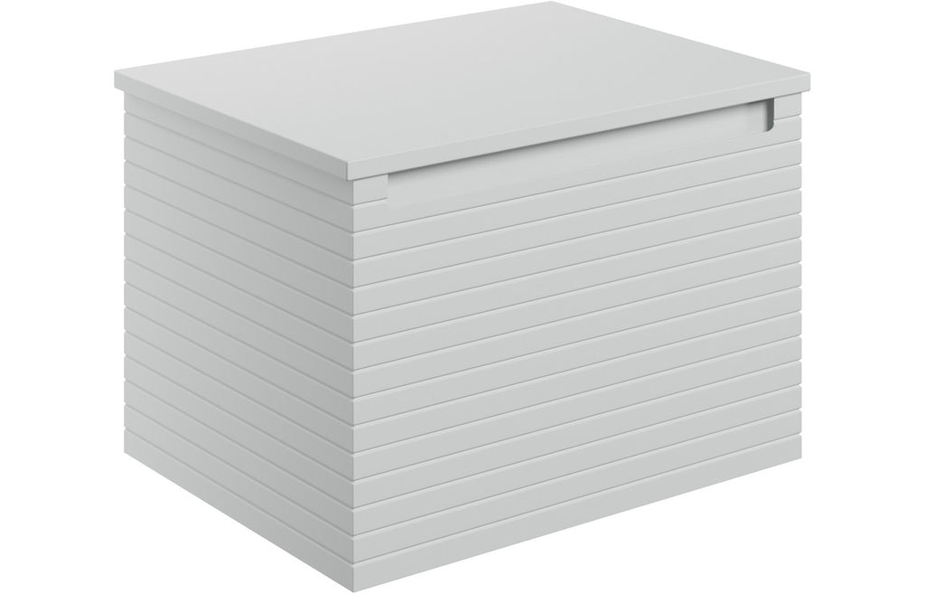 HOTT106933 - Laurie 600mm Wall Hung 1 Drawer Basin Unit & Worktop - Matt Mineral Grey image