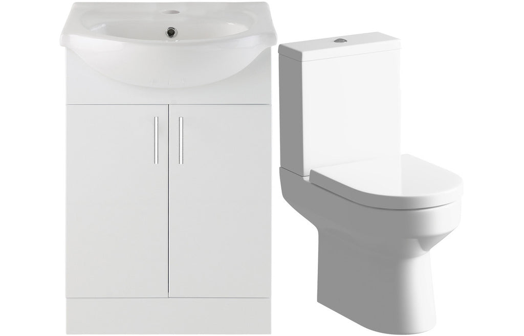 HOTT107168 - Ventro 650mm Vanity & C/C Toilet Pack image