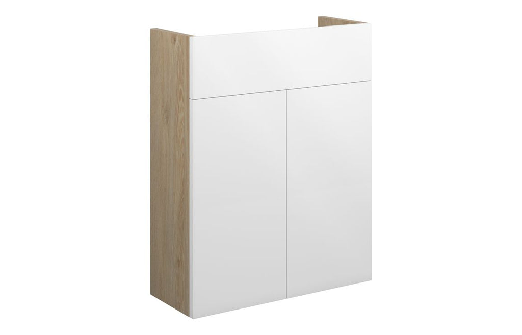 HOTT110399 - Elation 500mm Slim Basin Unit - White Gloss (Oak Cab) image