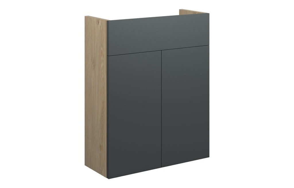 HOTT110470 - Elation 500mm Slim Basin Unit - Matt Graphite Grey (Oak Cab) image