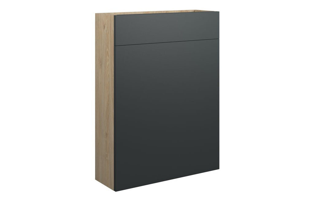 HOTT110488 - Elation 600mm Slim WC Unit - Matt Graphite Grey (Oak Cab) image