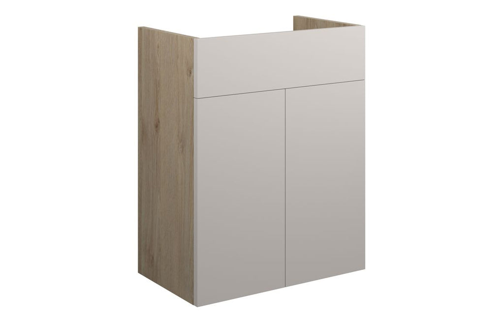 HOTT110544 - Elation 500mm Standard Basin Unit - Matt Dove Grey (Oak Cab) image