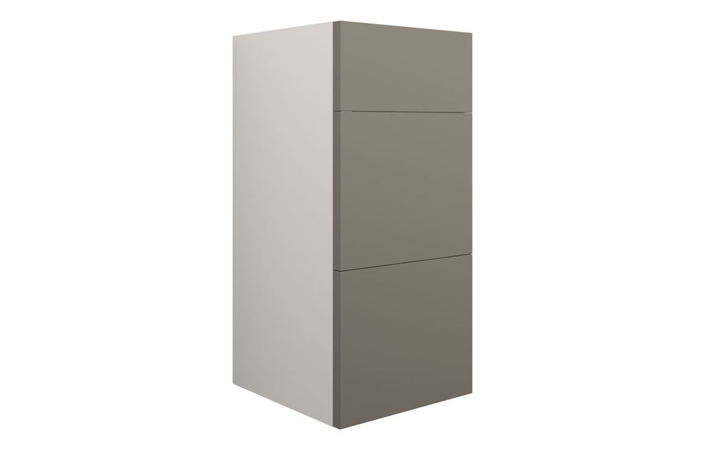 HOTT110676 - Elation 300mm Standard 3 Drawer Unit - Matt Stone (Grey Cab) image