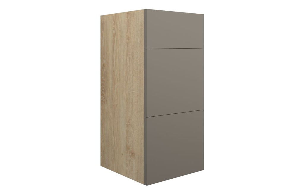 HOTT110677 - Elation 300mm Standard 3 Drawer Unit - Matt Stone (Oak Cab) image