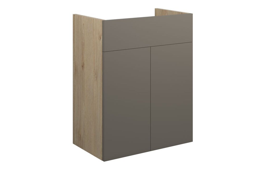 HOTT110686 - Elation 500mm Standard Basin Unit - Matt Stone (Oak Cab) image