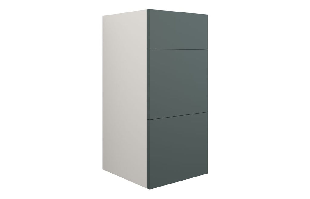 HOTT110747 - Elation 300mm Standard 3 Drawer Unit - Matt Green (Grey Cab) image