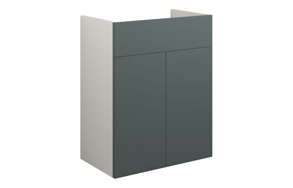 HOTT110756 - Elation 500mm Standard Basin Unit - Matt Green (Grey Cab) image