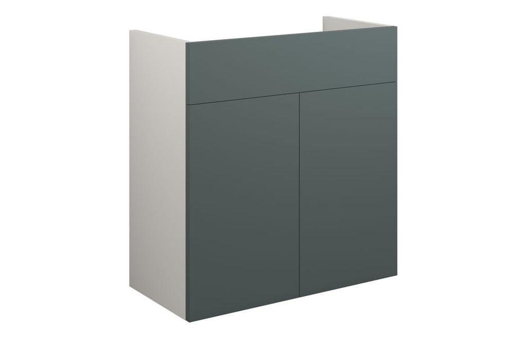 HOTT110762 - Elation 600mm Standard Basin Unit - Matt Green (Grey Cab) image