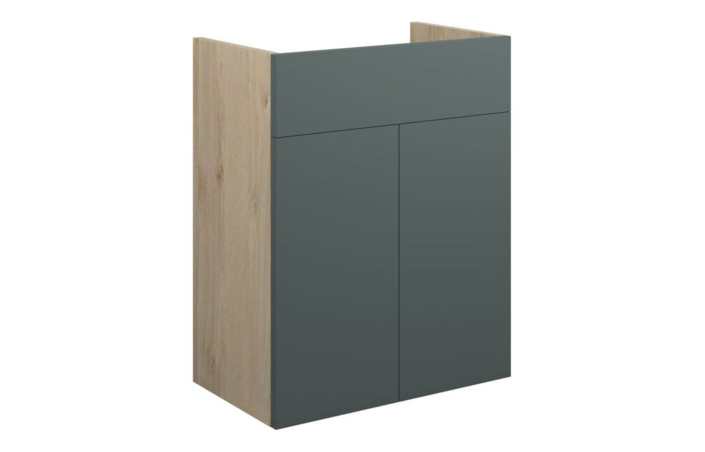 HOTT110757 - Elation 500mm Standard Basin Unit - Matt Green (Oak Cab) image