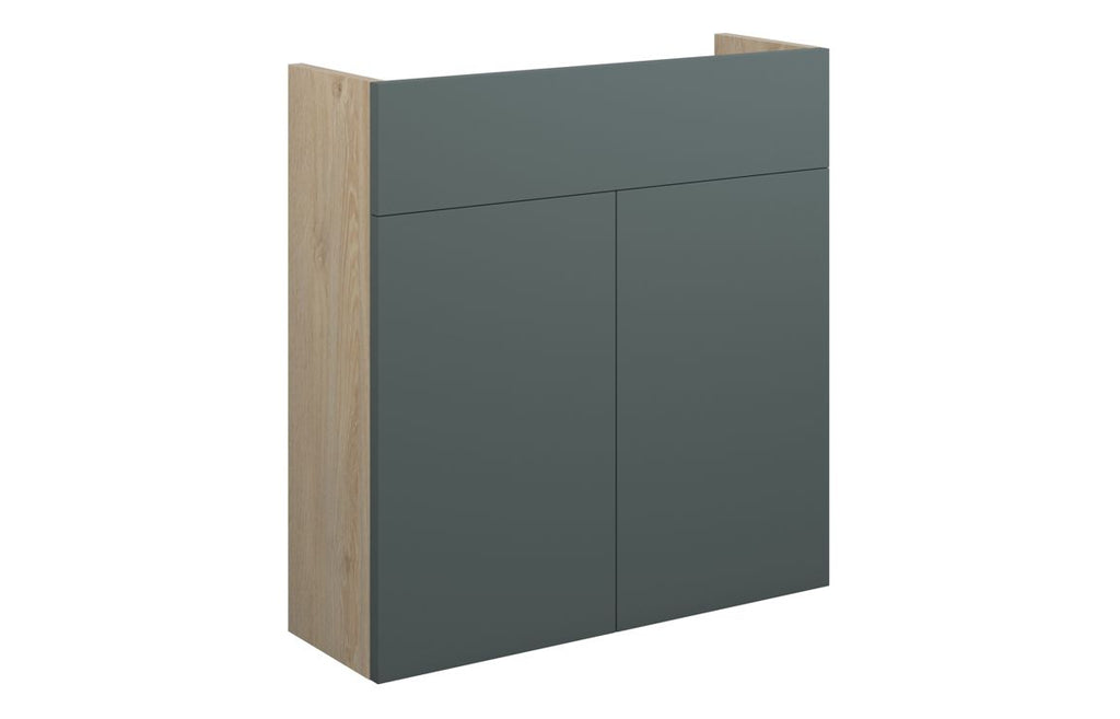 HOTT110760 - Elation 600mm Slim Basin Unit - Matt Green (Oak Cab) image