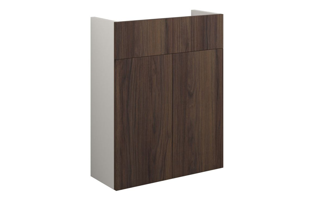 HOTT110824 - Elation 500mm Slim Basin Unit - Warm Walnut (Grey Cab) image