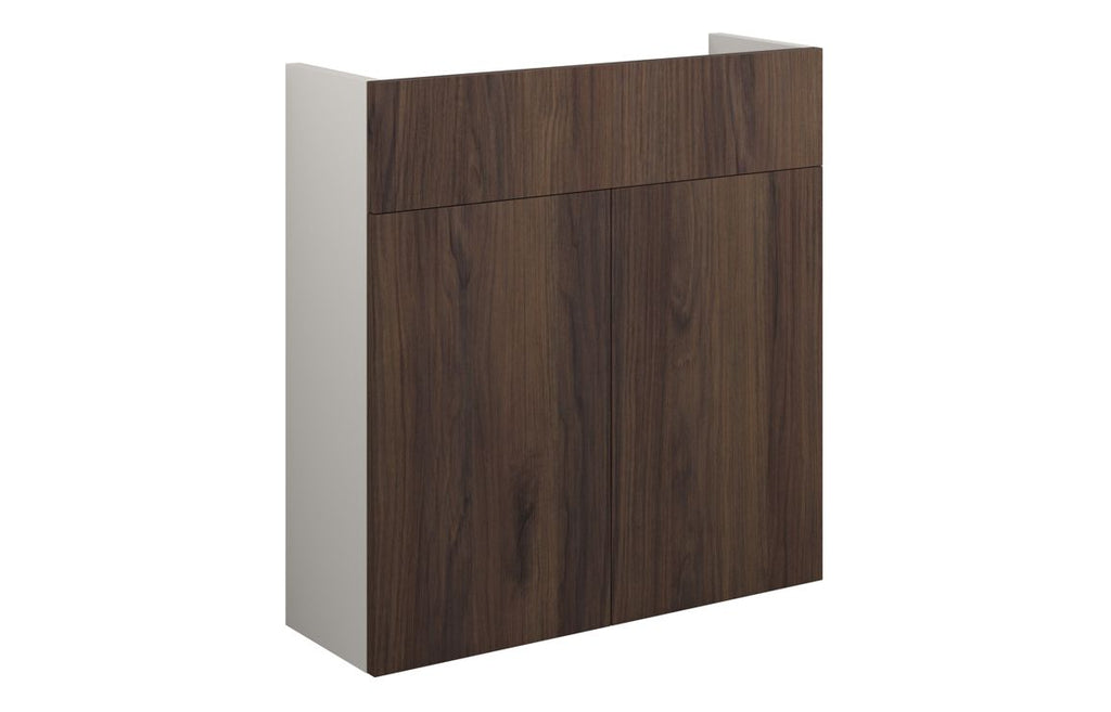 HOTT110830 - Elation 600mm Slim Basin Unit - Warm Walnut (Grey Cab) image