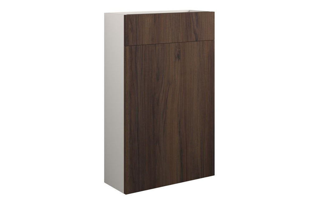 HOTT110836 - Elation 500mm Slim WC Unit - Warm Walnut (Grey Cab) image