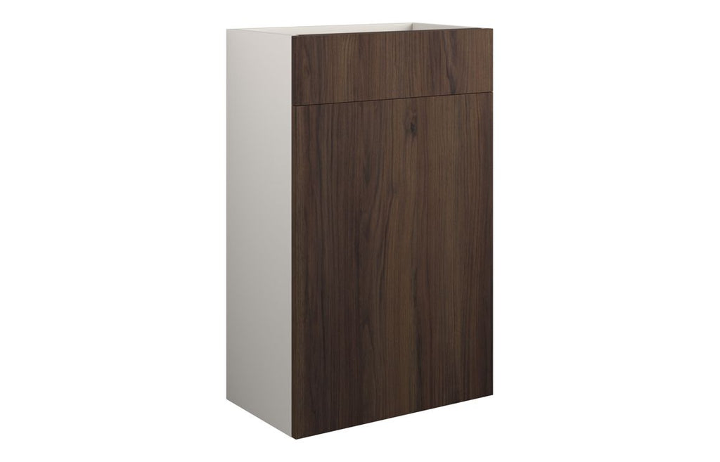HOTT110839 - Elation 500mm Standard WC Unit - Warm Walnut (Grey Cab) image