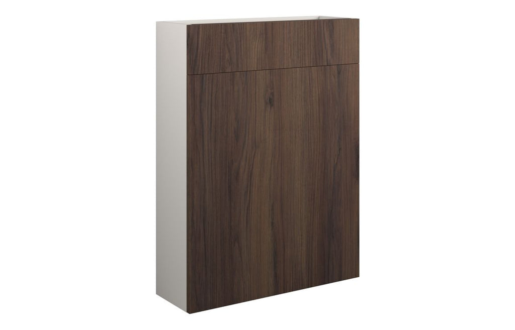 HOTT110842 - Elation 600mm Slim WC Unit - Warm Walnut (Grey Cab) image