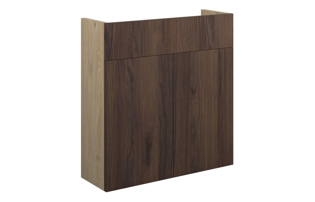 HOTT110831 - Elation 600mm Slim Basin Unit - Warm Walnut (Oak Cab) image