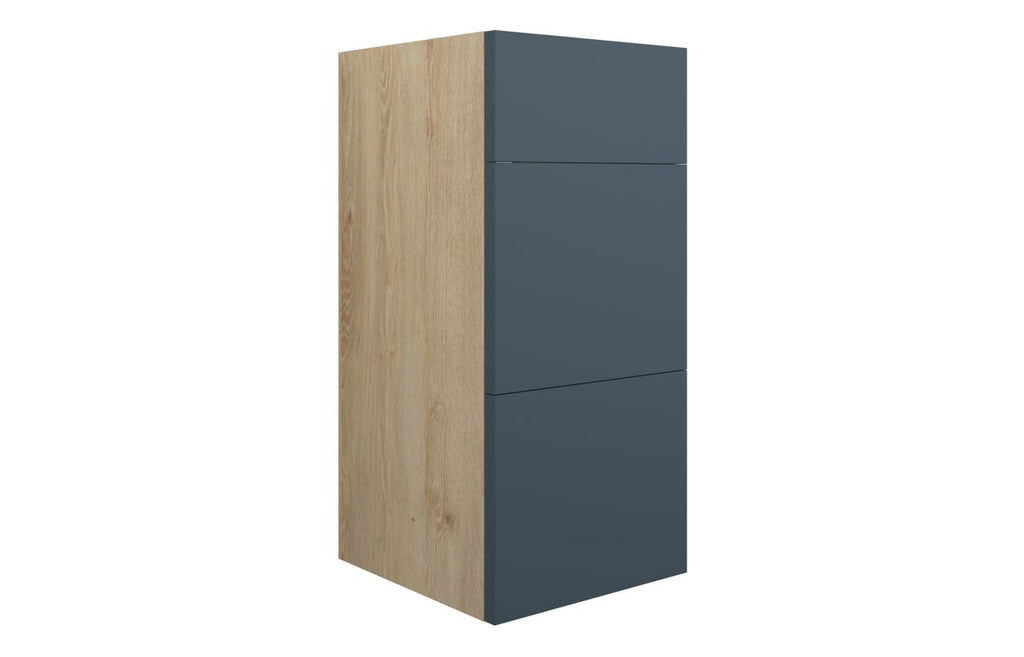 HOTT110890 - Elation 300mm Standard 3 Drawer Unit - Matt Arley Blue (Oak Cab) image