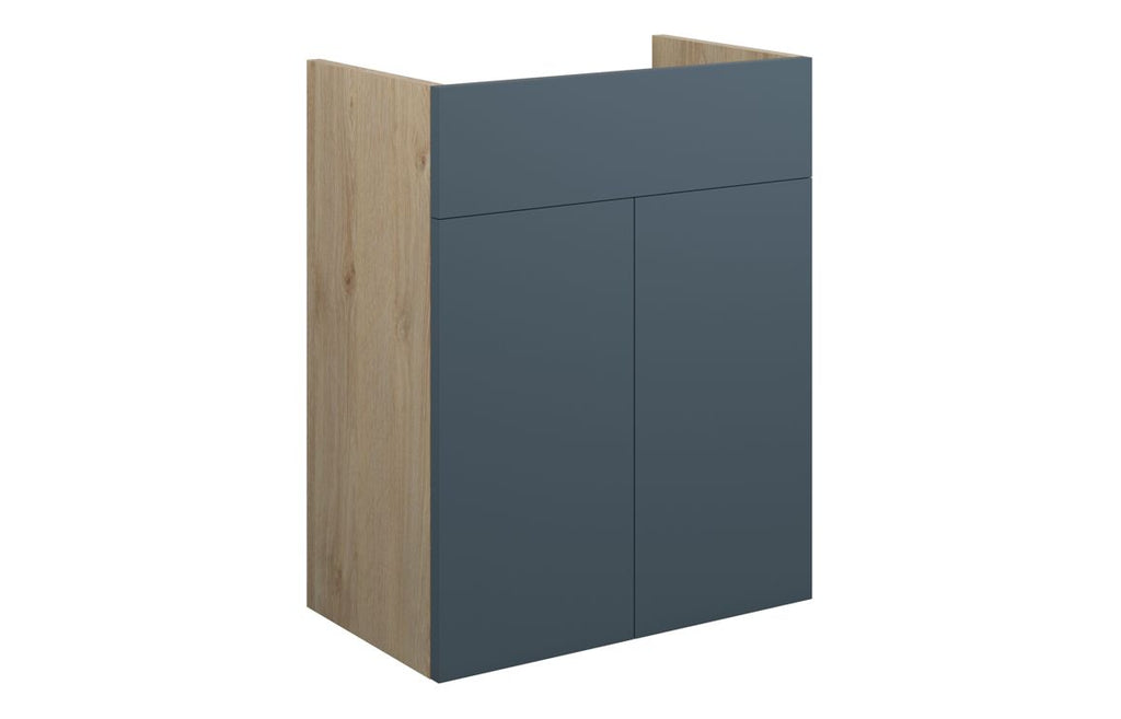 HOTT110899 - Elation 500mm Standard Basin Unit - Matt Arley Blue (Oak Cab) image