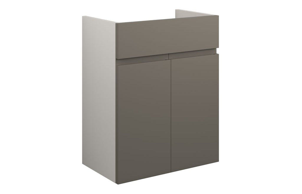HOTT110188 - J Pull 500mm Standard Basin Unit - Matt Stone (Grey Cab) image