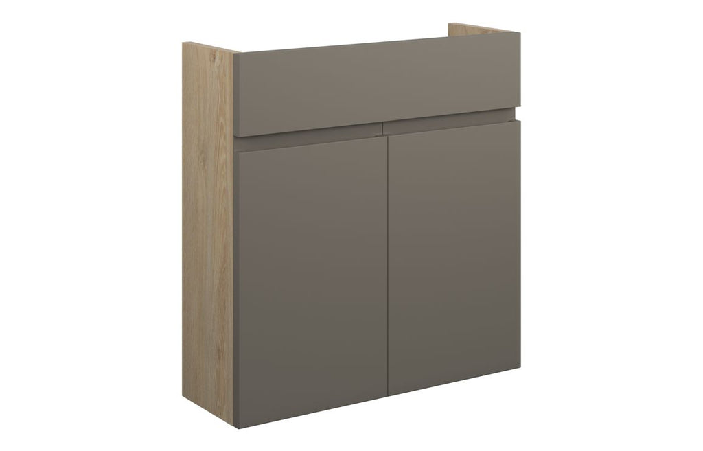 HOTT110192 - J Pull 600mm Slim Basin Unit - Matt Stone (Oak Cab) image