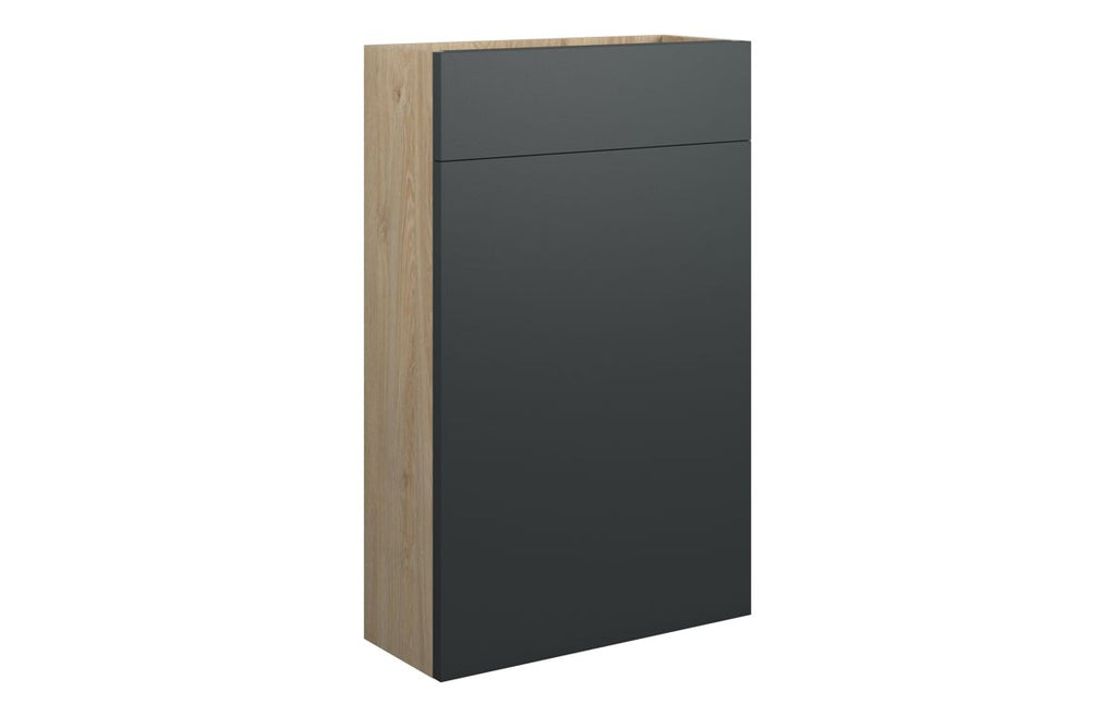 HOTT110056 - J Pull 500mm Slim WC Unit - Matt Graphite Grey (Oak Cab) image