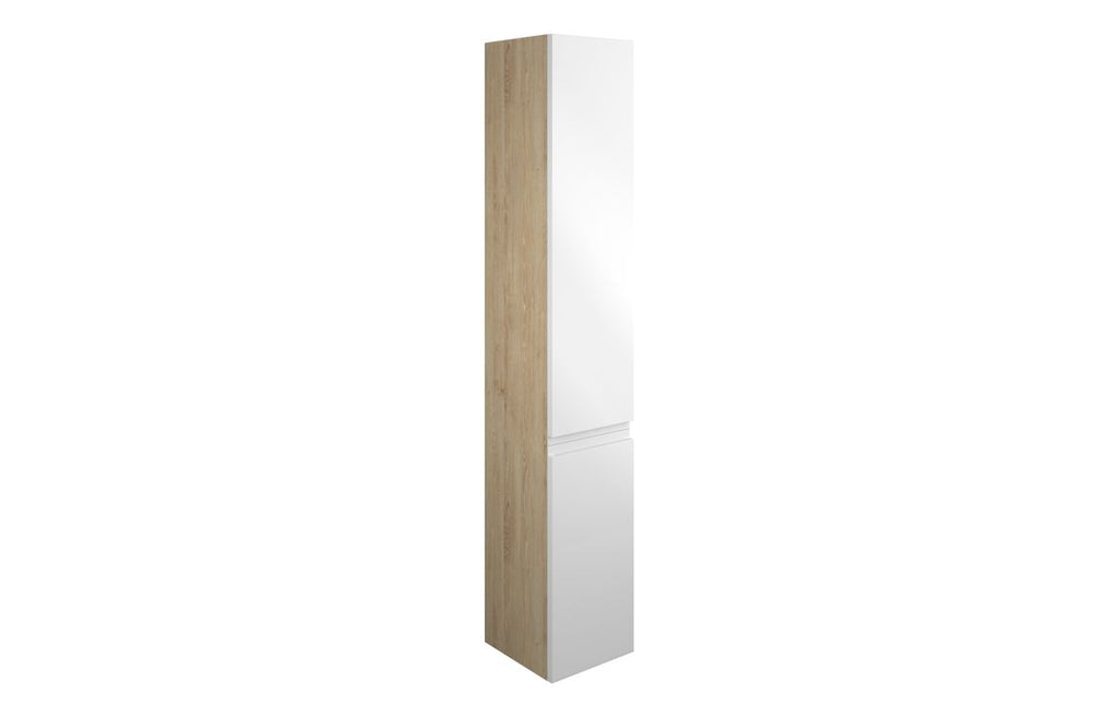 HOTT109970 - J Pull 300mm Tall Unit - White Gloss (Oak Cab) image