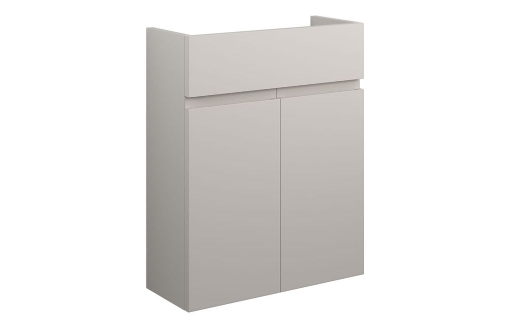 HOTT110114 - J Pull 500mm Slim Basin Unit - Matt Dove Grey (Grey Cab) image