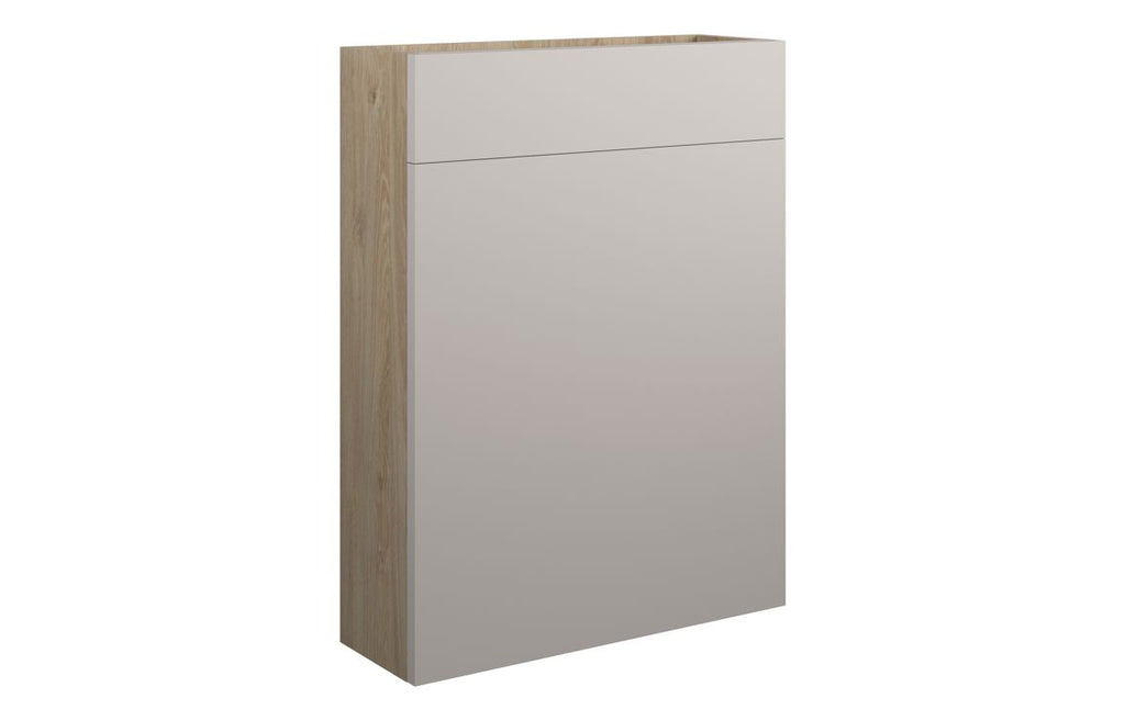 HOTT110133 - J Pull 600mm Slim WC Unit - Matt Dove Grey (Oak Cab) image