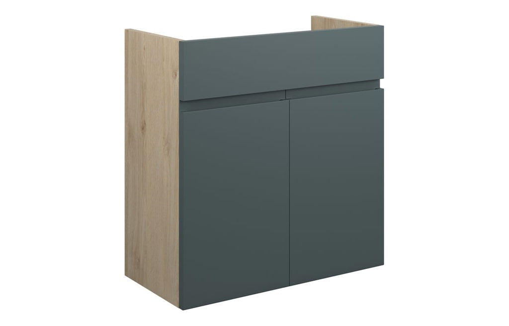 HOTT110266 - J Pull 600mm Standard Basin Unit - Matt Green Camo (Oak Cab) image