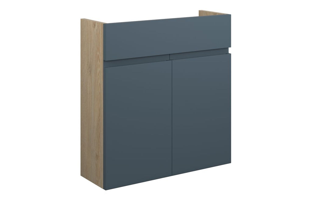 HOTT110334 - J Pull 600mm Slim Basin Unit - Matt Arley Blue (Oak Cab) image