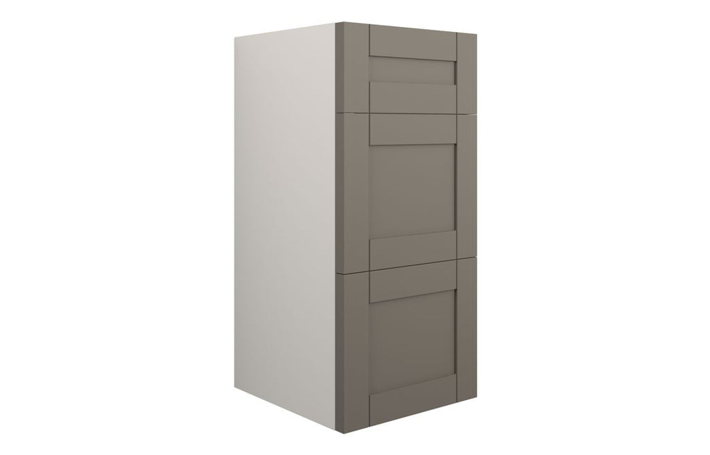 HOTT111102 - Traditions 300mm Standard 3 Drawer Unit - Matt Stone (Grey Cab) image
