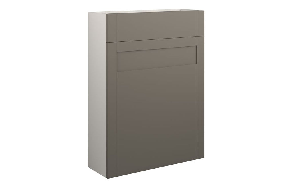 HOTT111126 - Traditions 600mm Slim WC Unit - Matt Stone (Grey Cab) image