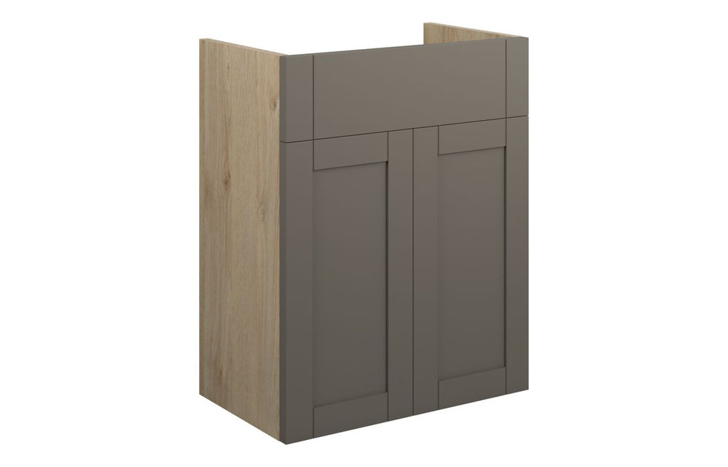 HOTT111112 - Traditions 500mm Standard Basin Unit - Matt Stone (Oak Cab) image