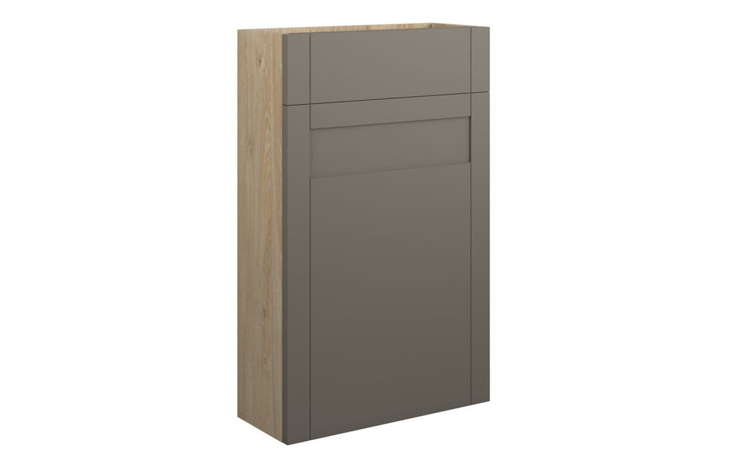 HOTT111121 - Traditions 500mm Slim WC Unit - Matt Stone (Oak Cab) image